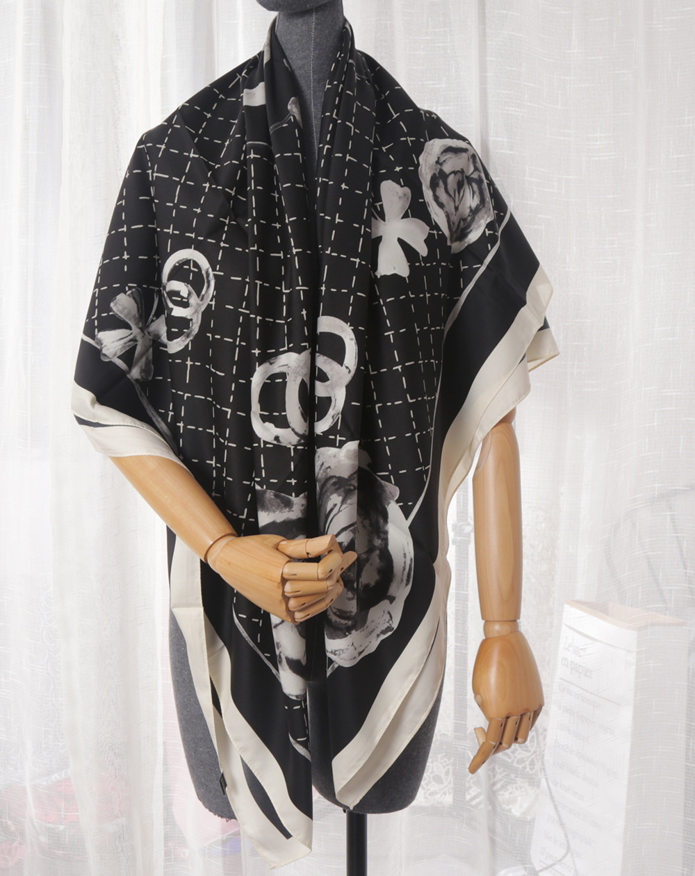 Scarf Silk Square - 130*130cm Women Spring Autumn Fashion Multi