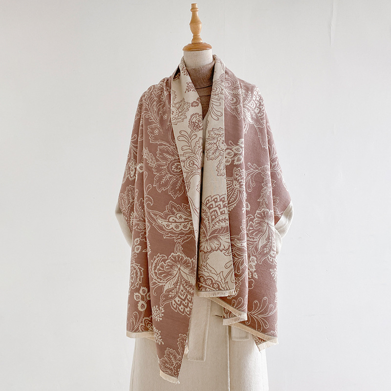 Women Scarf Paisley Floral Dou - Pashmina Wrap Large ulasan dan harga